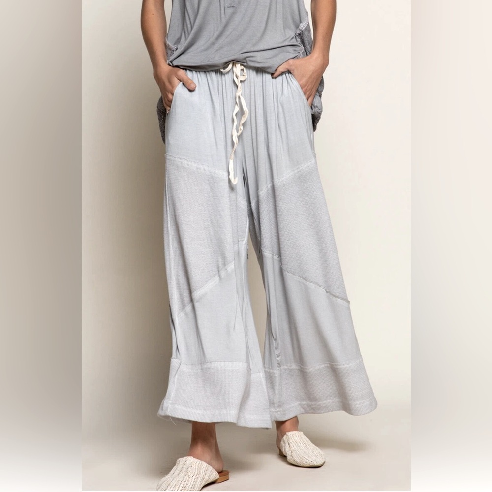 New POL bestseller : Light Gray Wide-Leg Pants